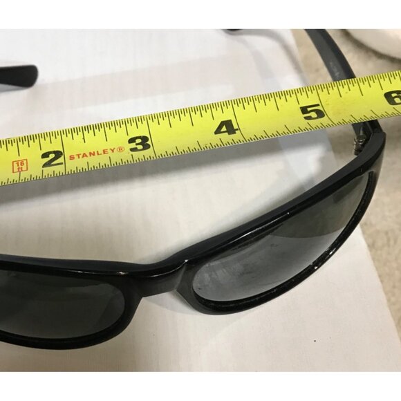 Blade Black Wraparound Sunglasses Smoke Lenses Eye Logo 0501057 Y2K - Picture 5 of 8